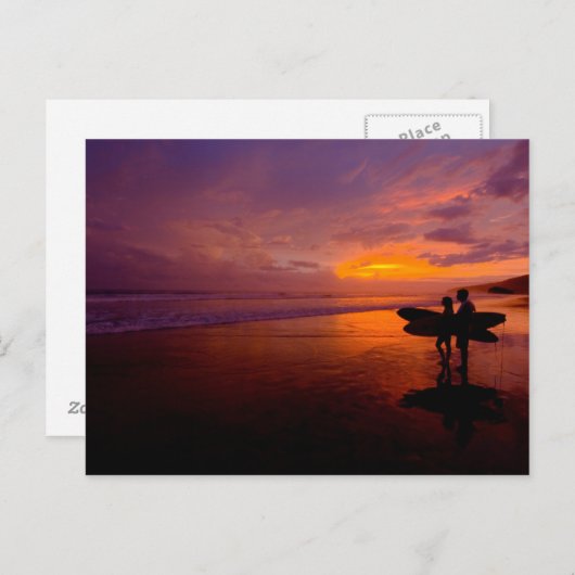 Surfkarte Postkarte (Vorne/Hinten)