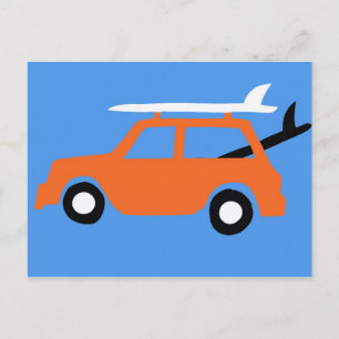 Surfkarte Postkarte