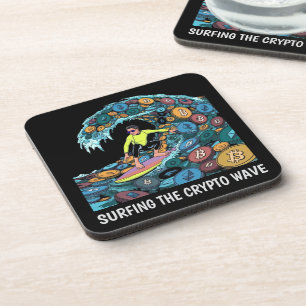 Surfkrypto Getränkeuntersetzer