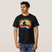 Surfkultur Retro Sonnenuntergang gestörter T - Shi T-Shirt (Vorne ganz)