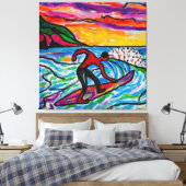 Surfkunst Leinwanddruck (Insitu (Schlafzimmer))