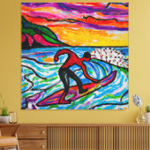 Surfkunst Leinwanddruck (Insitu (Wohnzimmer))