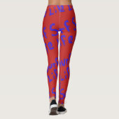 Surfleben Thunder_Cove blau rot Leggings (Rückseite)