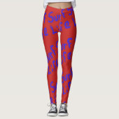 Surfleben Thunder_Cove blau rot Leggings (Vorderseite)