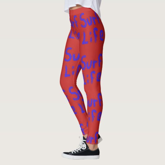 Surfleben Thunder_Cove Rot Blau Leggings (Links)