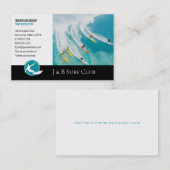 Surflehrer | Aktive Erholung im Surfbrett Visitenkarte (Vorne/Hinten)