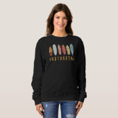 Surflehrer Vintag Surfboard Classic Surfe Sweatshirt (Vorne ganz)