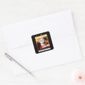 Surflehrer wie ein normaler Lehrer, aber Cooler Quadratischer Aufkleber (Umschlag)