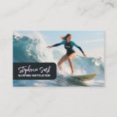 Surflehrerin Visitenkarte (Vorderseite)