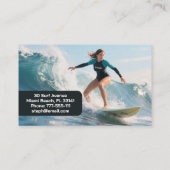 Surflehrerin Visitenkarte (Rückseite)