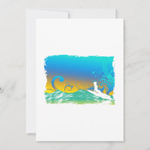 Surfmädchen Einladung