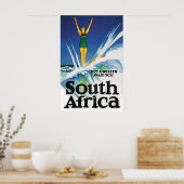 Surfmädchen in Südafrika Poster (Küche)