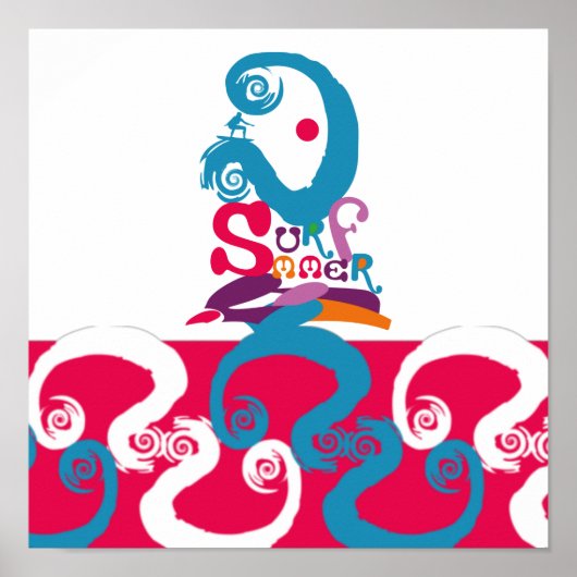 SURFMMER ANGELA SURF BY MASANSER PIXELAT POSTER (Vorne)