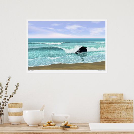 Surfmusik Poster (Küche)