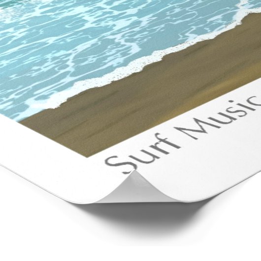 Surfmusik Poster (Ecke)