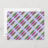 Surfmuster . Boards Postkarte (Vorne/Hinten)