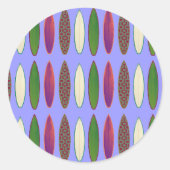 Surfmuster . Platten Runder Aufkleber (Vorderseite)