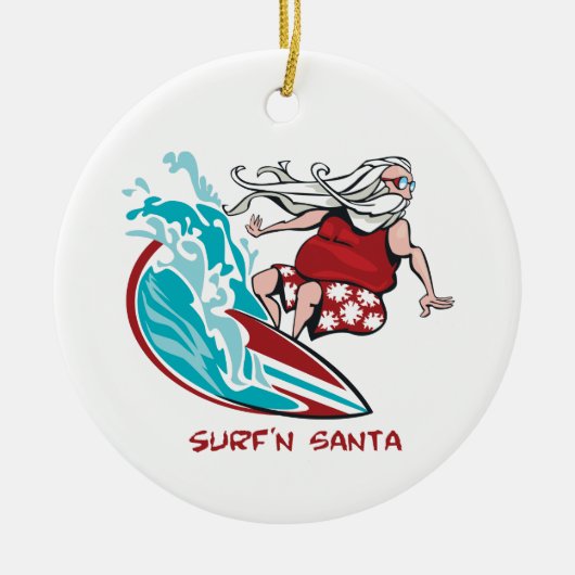 Surf'n Sankt Keramikornament (Vorne)