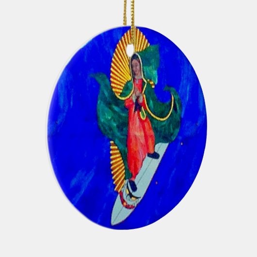 Surfnadel Keramik Ornament (Rechts)