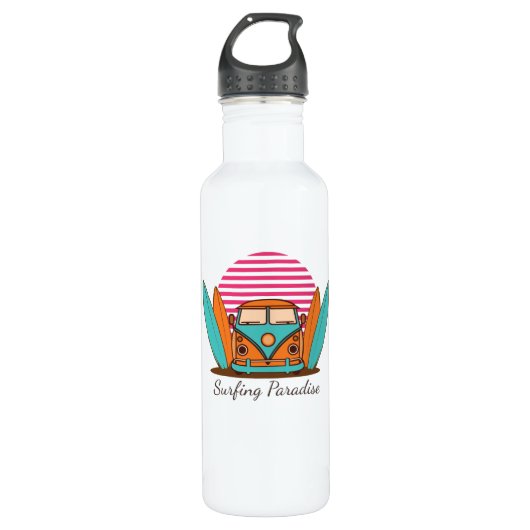 Surfparadies Edelstahlflasche (Vorderseite)