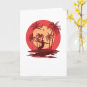 Surfparadies Karte (Gelbe Blume)