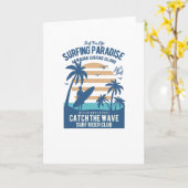 Surfparadies Karte (Gelbe Blume)