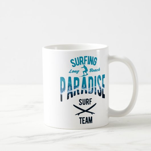 Surfparadies Long Beach Surf Team Wave Rider D Kaffeetasse (Rechts)