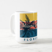 Surfparadies Miami Beach Florida Kaffeetasse (Vorderseite Links)