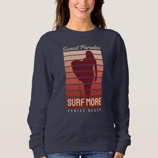 Surfparadies Venedig Strand Sweatshirt (Vorderseite)