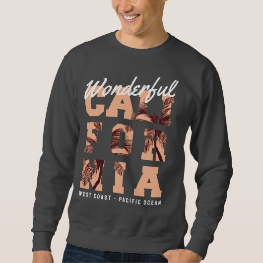 Surfparadies wunderbar California Westküste Sweatshirt (Vorderseite)