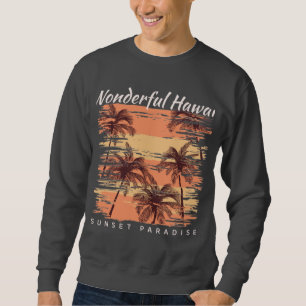 Surfparadies Wunderschönes Hawaii Sonnenuntergang Sweatshirt