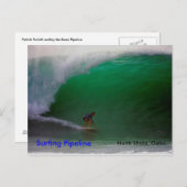 Surfpipeline, Nordküste, Oahu Postkarte (Vorne/Hinten)