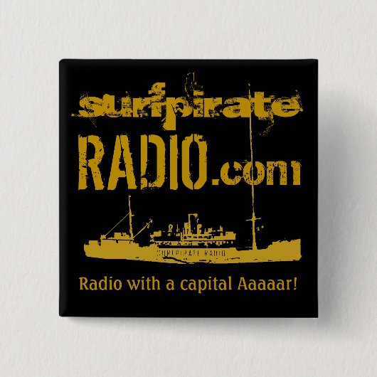 surfpirateRADIO Punkt COM knöpfen Button (Vorderseite)