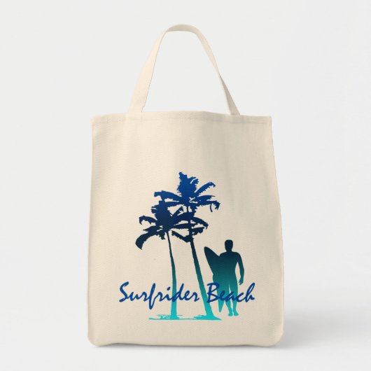 Surfrider Beach Hawaiian Palm Tree Blend Tragetasche (Vorne)