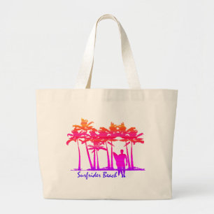 Surfrider Beach Hawaiian Palm Tree Mischung Jumbo Stoffbeutel