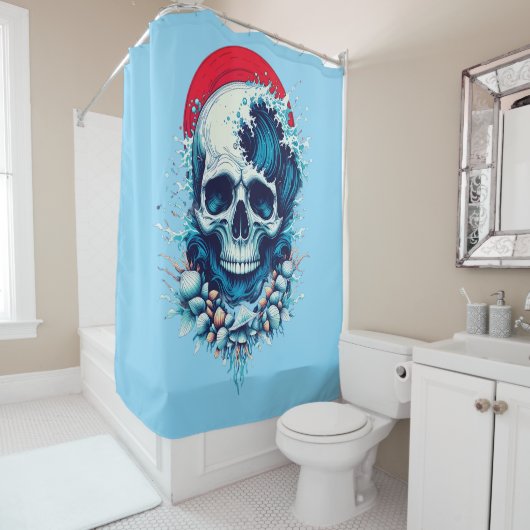 Surf's Last Ride Duschvorhang (Beispiel)