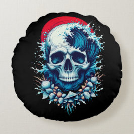 Surf's Last Ride Rundes Kissen