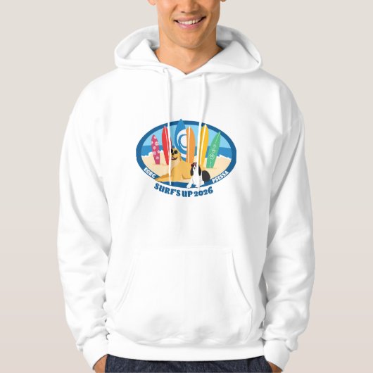 Surfs Up 2026 Kapuzenpullover Hoodie (Vorderseite)