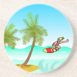 Surf's Up Achterbahn Untersetzer