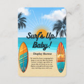 Surf's Up Baby - Babydusche Begleitkarte (Vorderseite)