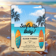 Surf's Up Baby - Babydusche