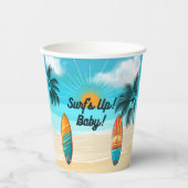 Surf's Up Baby - Babydusche Pappbecher (Vorderseite)