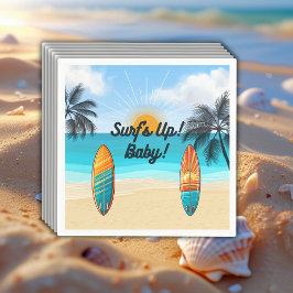 Surf's Up Baby - Babydusche Serviette