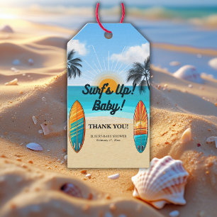 Surf's Up Baby - Babyparty Geschenkanhänger