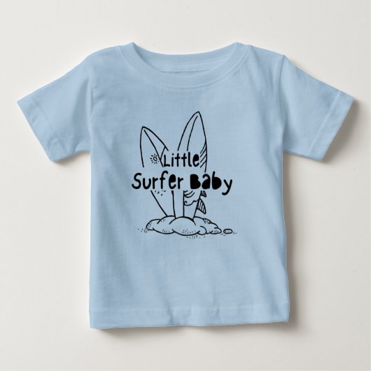 Surf's Up Baby Niedlich Future Surfer Baby  Baby T-shirt (Vorderseite)