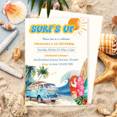 Surfs Up Beach 1. Geburtstag Einladung