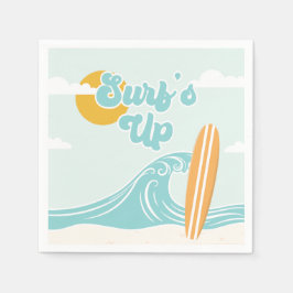Surf's Up Beach Geburtstag Napkins Serviette