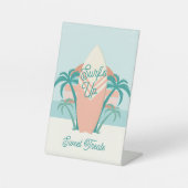 Surf's Up Beach Party Retro Food Sign Sockelschild (Vorderseite)