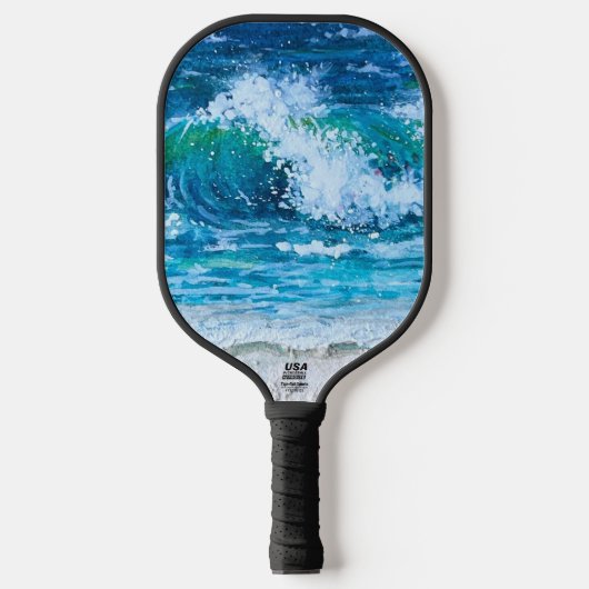 "Surfs Up" Benutzerdefiniertes Pickleball-Paddel Pickleball Schläger (Vorderseite)
