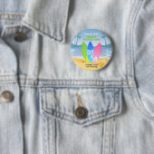 Surf's up boy Birthday Party Button (Beispiel)